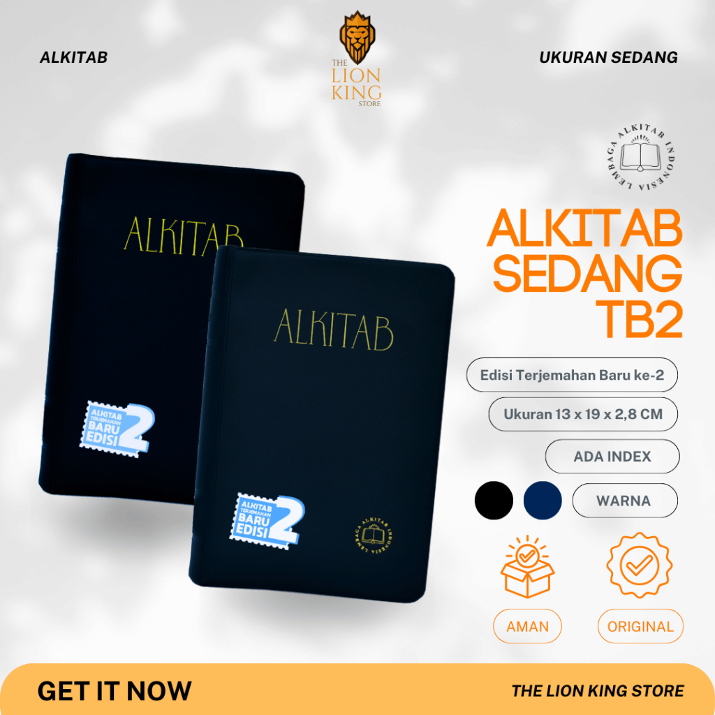 Alkitab Sedang TB2 Index - Terjemahan Baru 2 - 052 TI - LAI - Alkitab Kristen - Sampul Imitasi