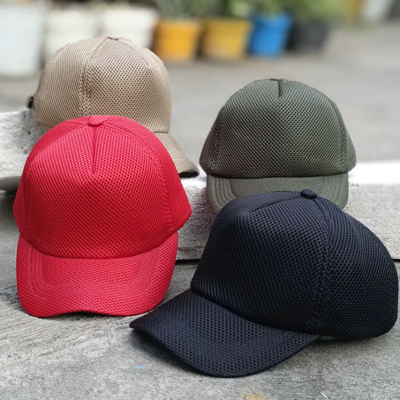 TOPI POLOS FULL JARING TOPI DOUBLE MES TOPI JARING