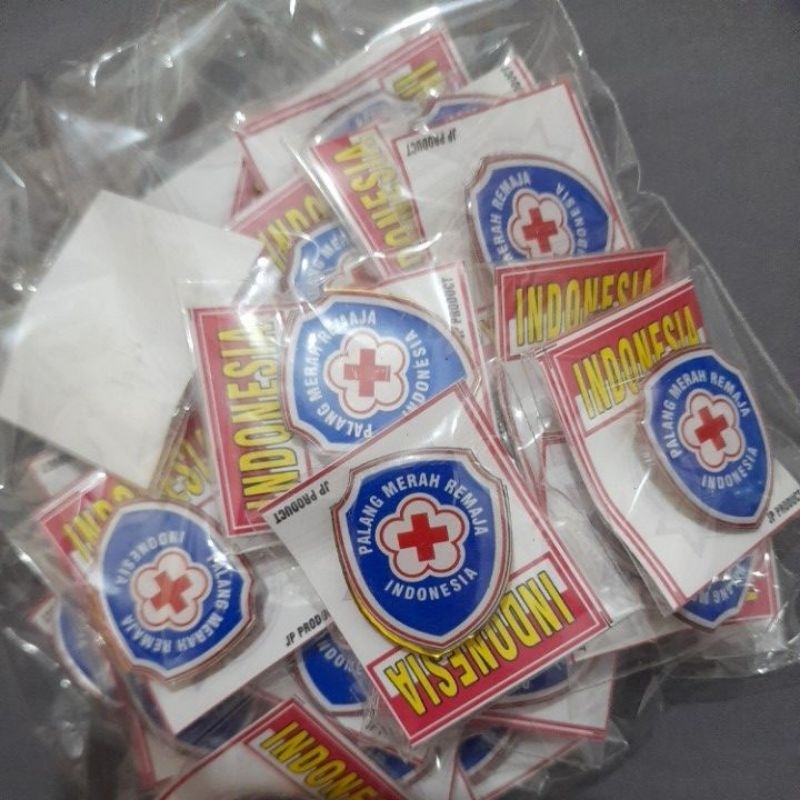Pin Emblem PMR biru logo PMR PMI Madya SMP