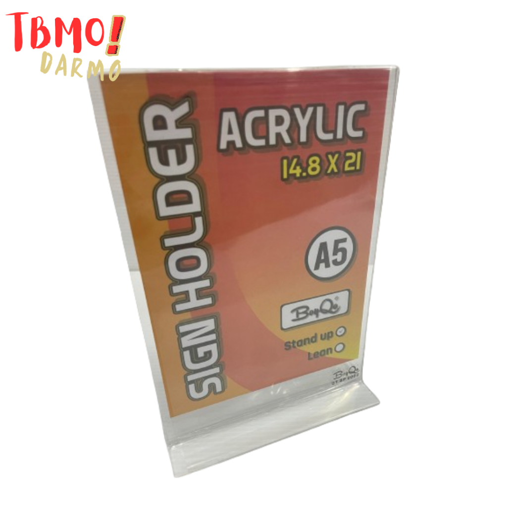 

TBMO ACRYLIC STAND UP SIGN HOLDER A5 14.8X21 SP0002