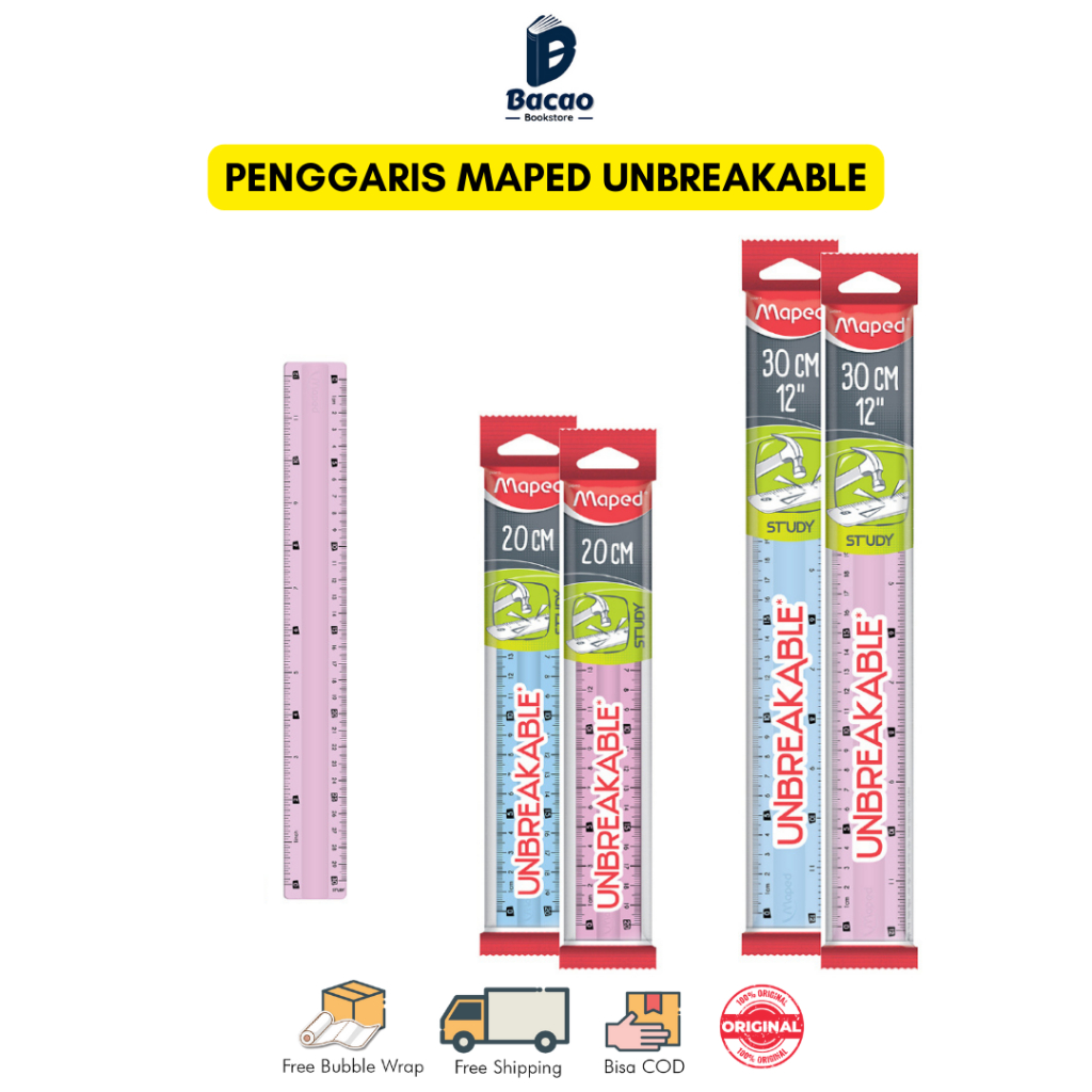 

Penggaris Unbreakable Maped 20cm 30cm