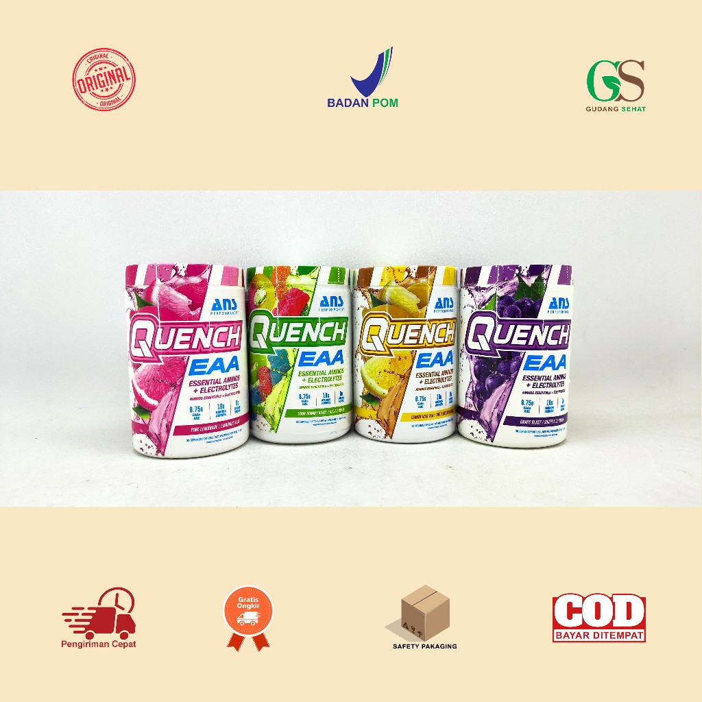 Manado ANS Quench EAA 411 Gram / 30 Serving Amino Essential + Electrolytes