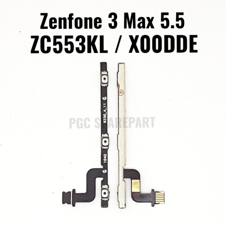 Flexibel Konektor Volume Power On Off Zenfone 3 Max 5.5 ZC553KL X00DDE