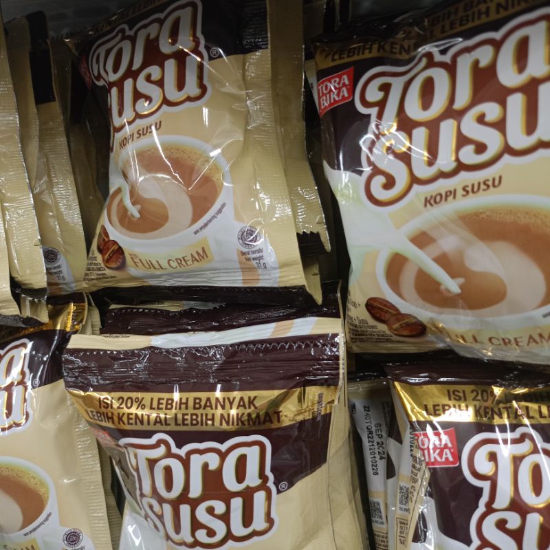 

Kopi Tora Susu Renceng Sachet Kemasan 31gr