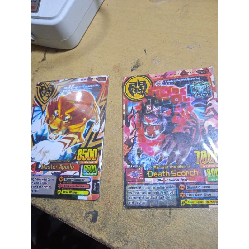Kartu Animal Kaiser Death Scorch dan Master apollo