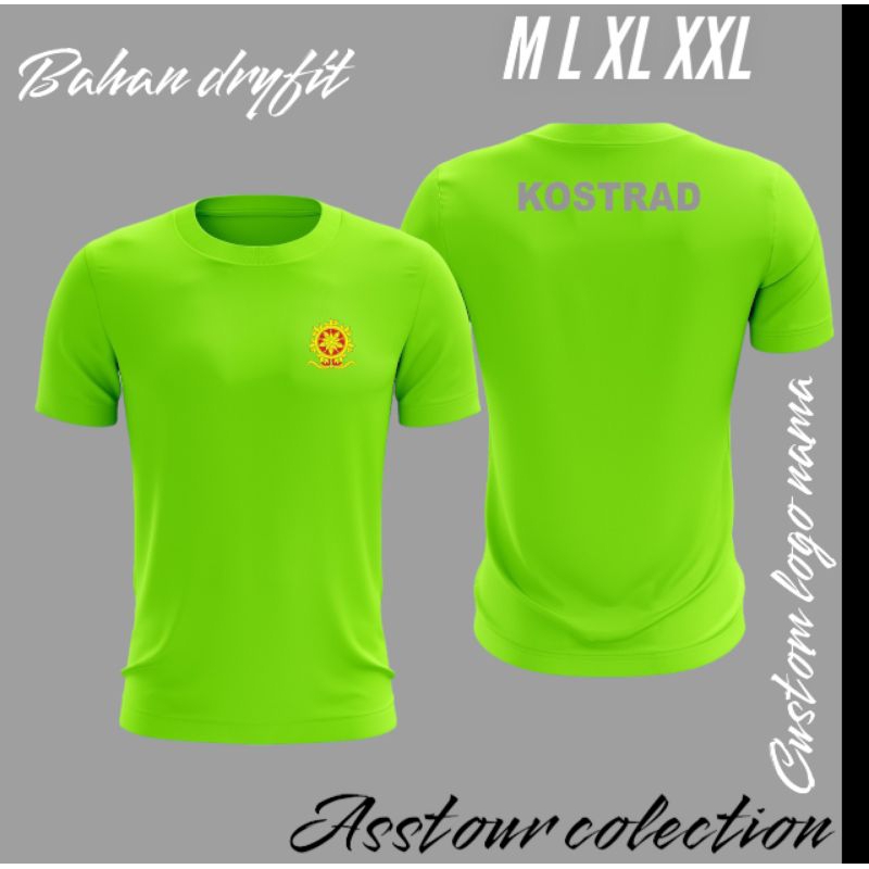 kaos kostrad terbaru bahan dryfit