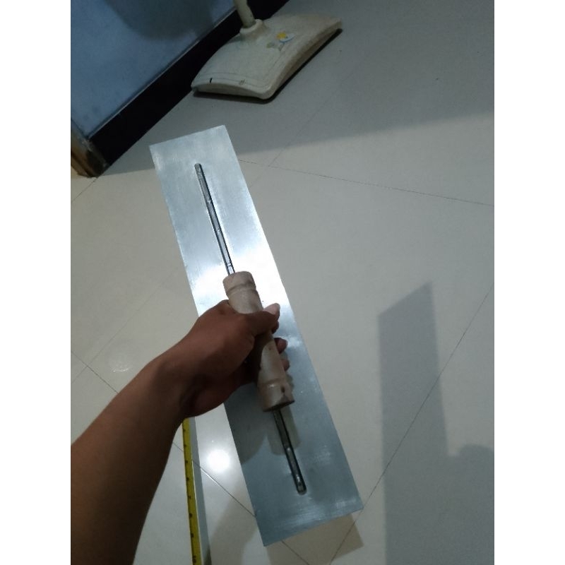 raskam 40cm lepan acian alat skim gosokan acian baja asli Galur penghalus acian alat skim stainlees