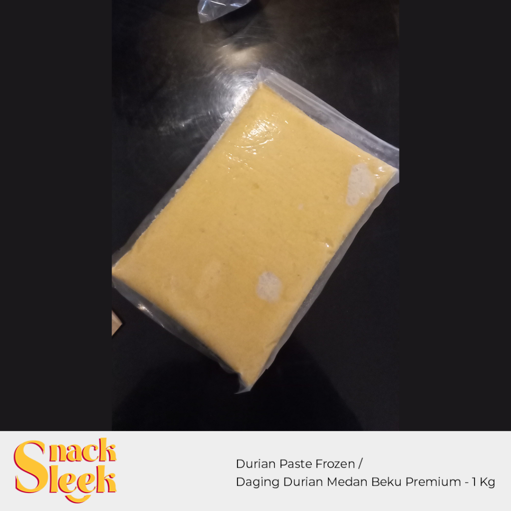 

Durian Paste Frozen / Daging Durian Medan Beku Premium - 1 Kg