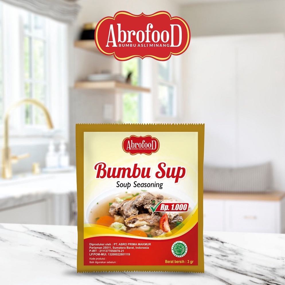 

Mau Hemat Bumbu Sup Abrofood 1 Renteng 12 Pcs
