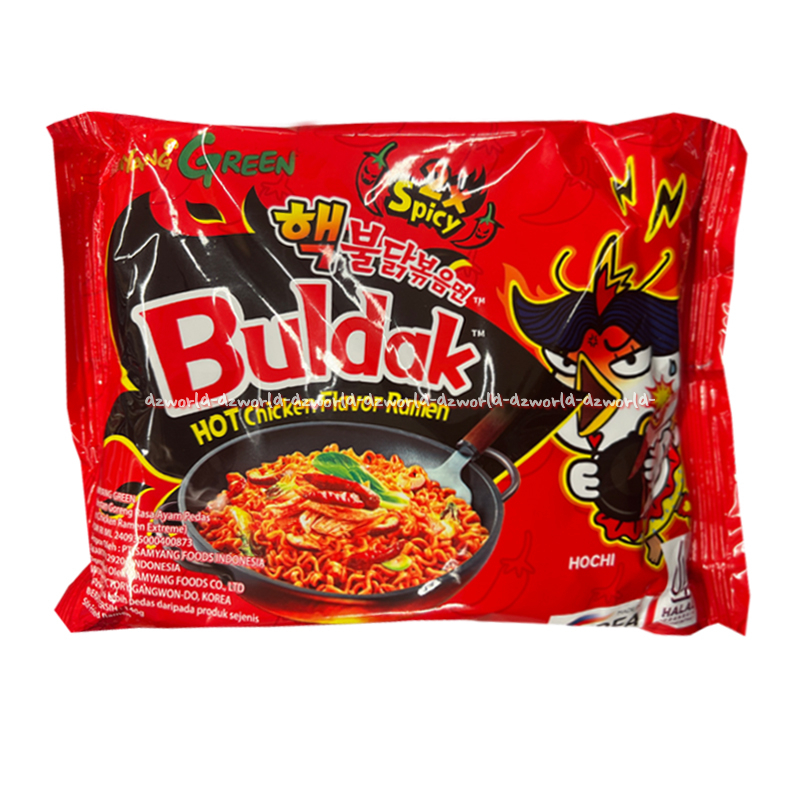 

Samyang Green Buldak Hot Chicken Flavor Ramen Mie Goreng Rasa Ayam Pedas Korea Noodle