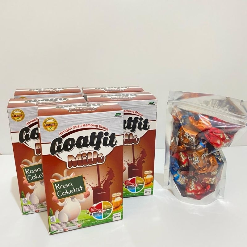 

Aliya-Aliya-Susu Etawa Goatfit Rasa Cokelat (5pcs) free 1pcs coklat turki pouxh 100g 1250g manis