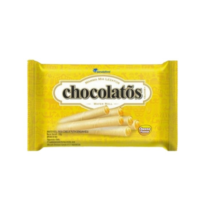 

Chocolatos Wafer Roll Sweet Cheese 24 gr 1 Pack