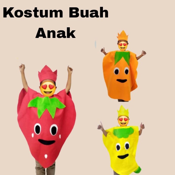 Update KOSTUM KARNAVAL BUAH  BAJU KARNAVAL BUAH  BAJU COSPLAY KARAKTER BUAH  KOSTUM ANAK LUCU TERLAR