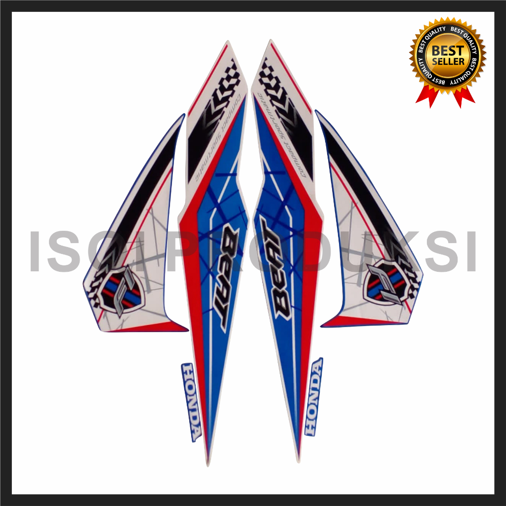 STIKER STRIPING LIS BODY HONDA BEAT FI 2016 LIS LES BODY HONDA BEAT FI 2016