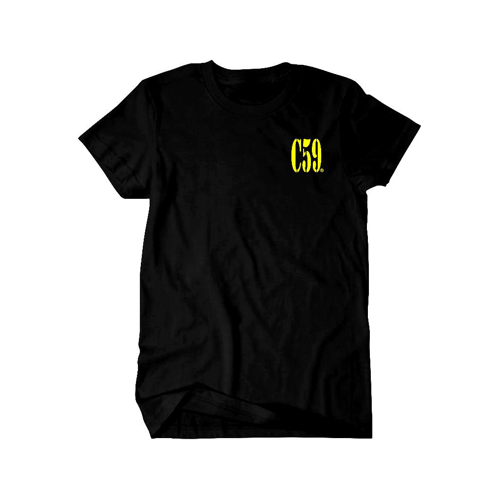 Kalemmerch Kaos Hitam - C59 Logo Dada