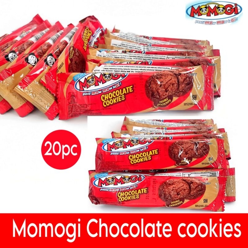 

Momogi Chocolate cookies biskuit isi 20pc