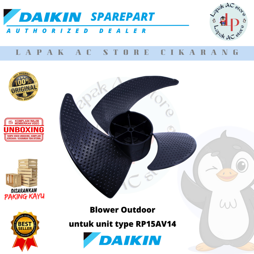 Blower Outdoor AC DAIKIN Malaysia 1/2 PK RP15AV14