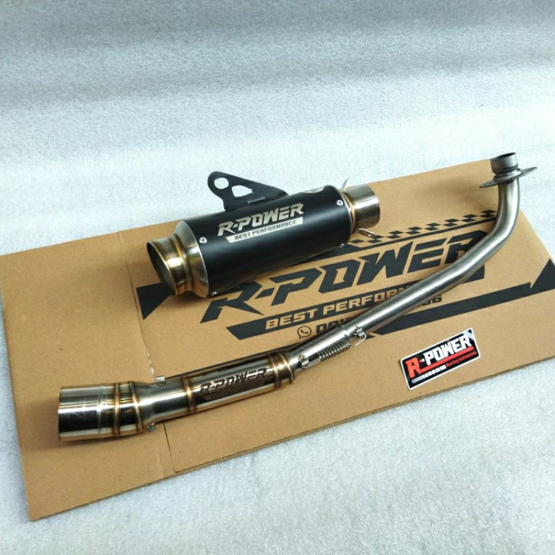 Knalpot Racing original R-POWER jupiter z vega shogun supra Revo dll