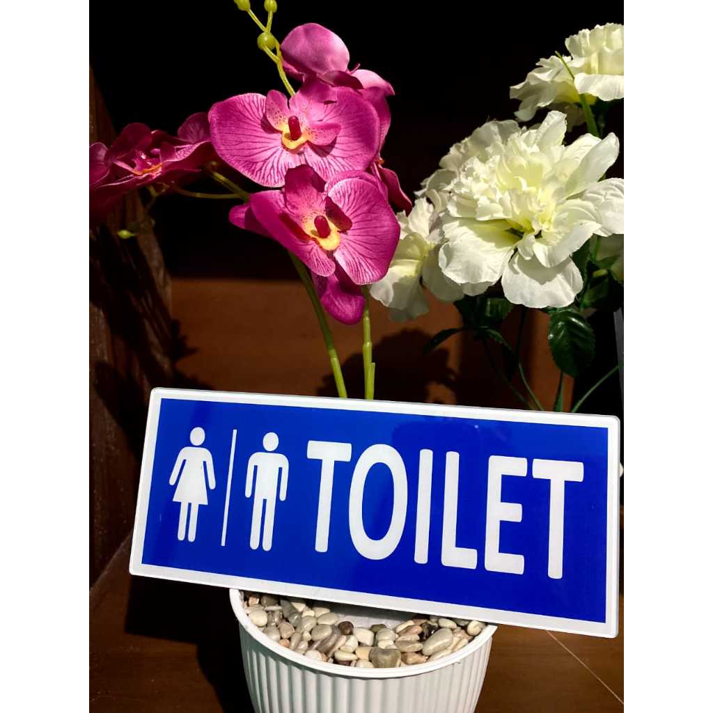 

Akrilik Sign Board Papan Nama Akriliik Tulisan "Toilet