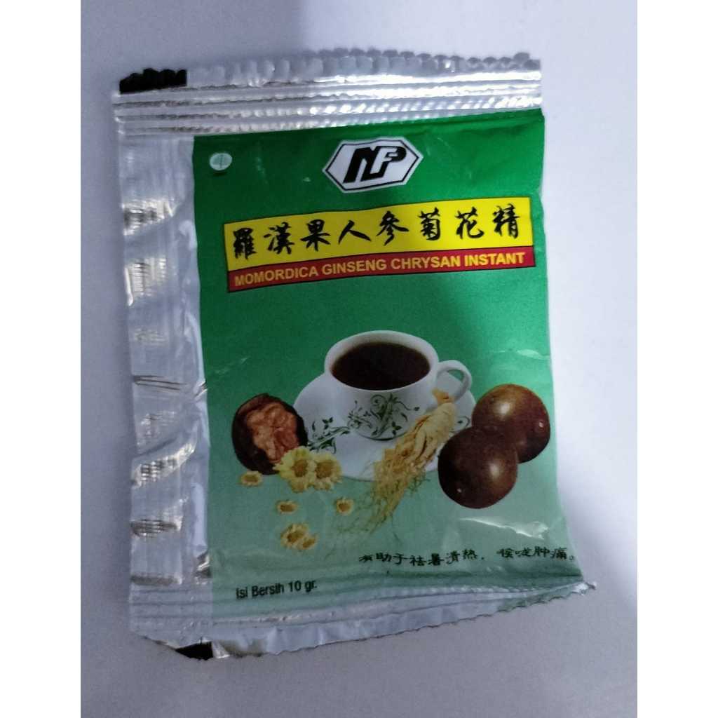 

Lo han kuo ginseng chrysant minuman pereda panas dalam 1 sachet