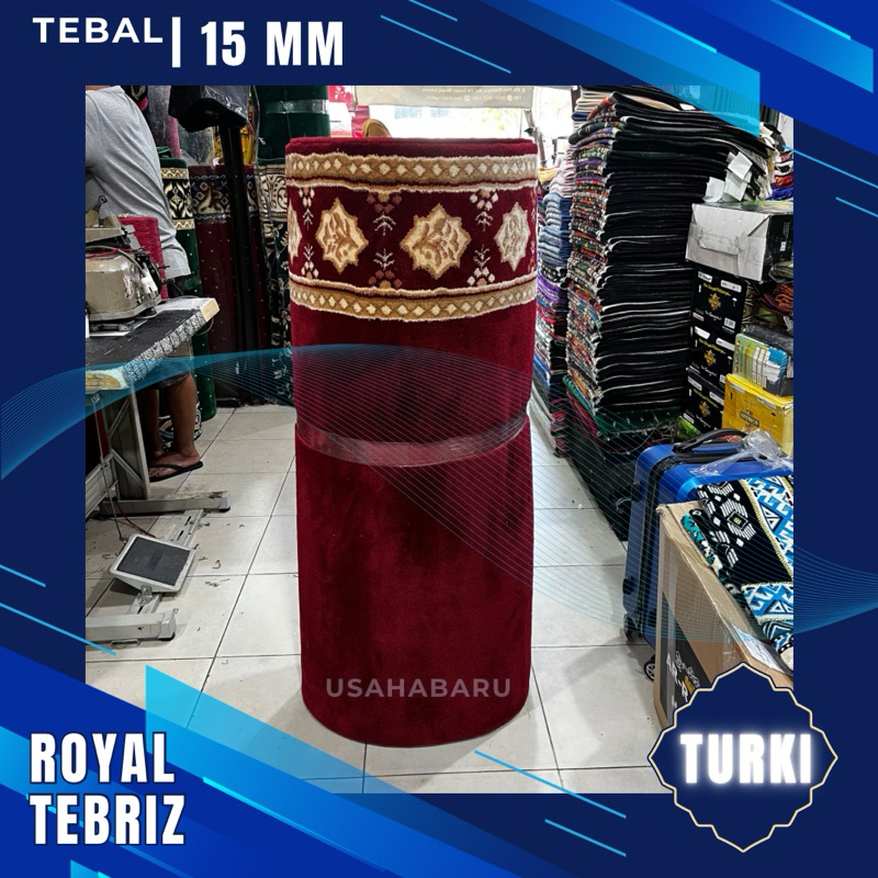 Karpet Masjid Royal Tebriz Karpet Turki Ketebalan 15mm