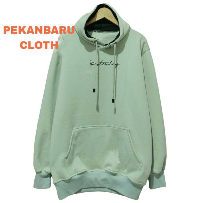 Bayar Di Tempat Sweater Hoodie Yesterday√Sweater Hoodie Kekinian Sablon Digital Printing Gaya Casual