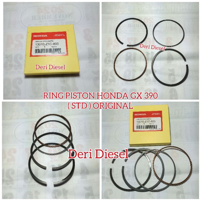 ring piston GX390 ring seher honda gx 390 (STD) ORIGINAL (z1c)