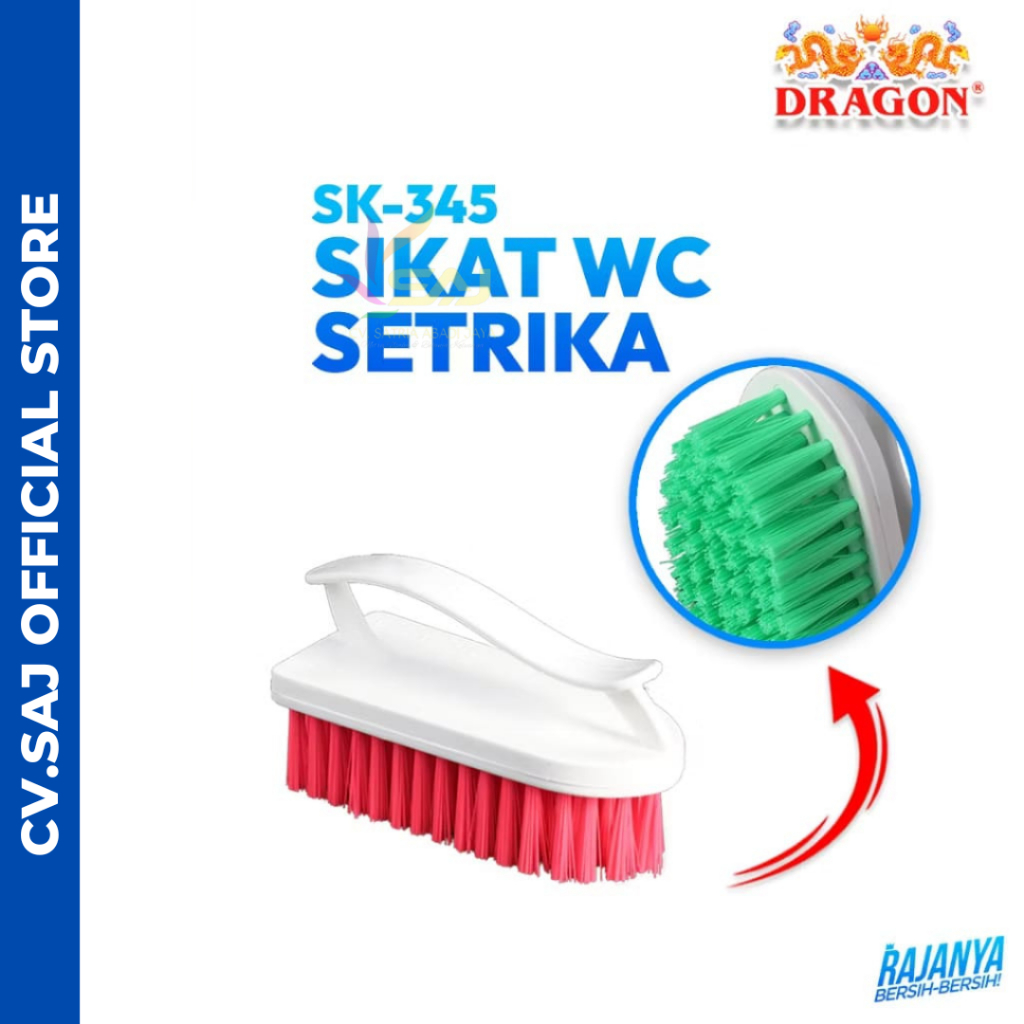 DRAGON Setrika Sikat WC Toilet 13 Cm Pembersih Kamar Mandi Cleaning Brush Serbaguna DRGM-SK345