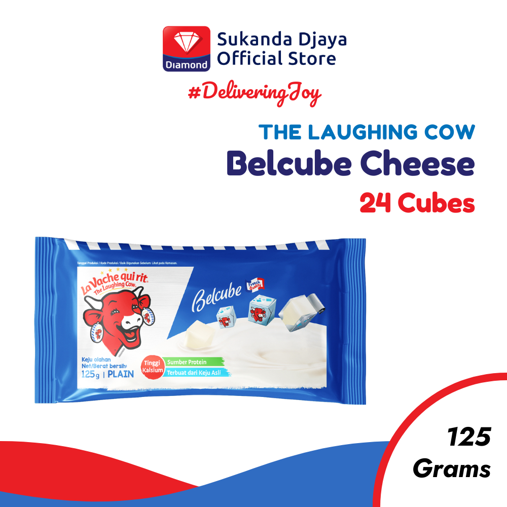 

The Laughing Cow Belcube Keju Cheese Plain Baby 24 Cubes 125Gr
