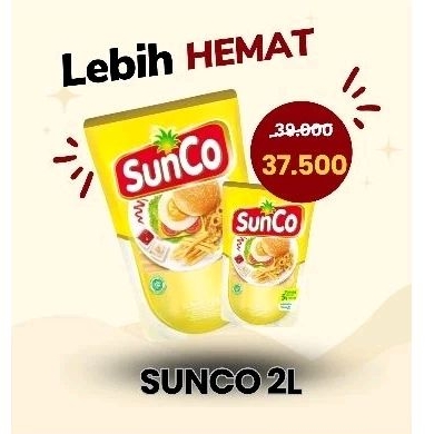 

[PROMO] SUNCO 2 LITER minyak goreng murah jernih