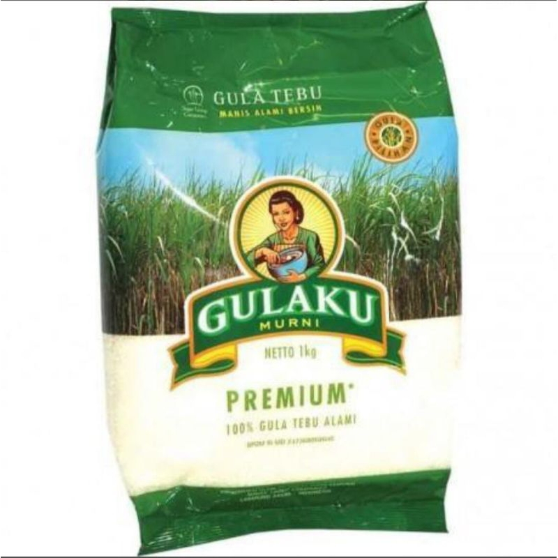 

[ 1 Kilogram ] Gulaku Gula Tebu Alami Putih Manis PREMIUM 1 Kg
