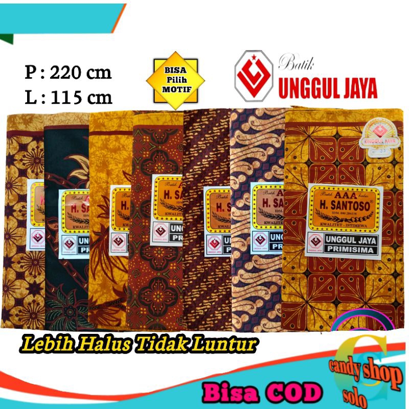 KAIN BATIK MOTIF JARIK SEWEK H SANTOSO AAA UNGGUL JAYA