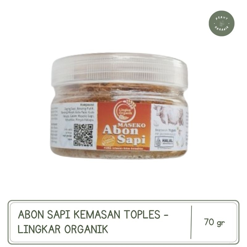 

Abon Sapi Halal Non MSG - Lingkar Organik | Kemasan Toples 70 gr