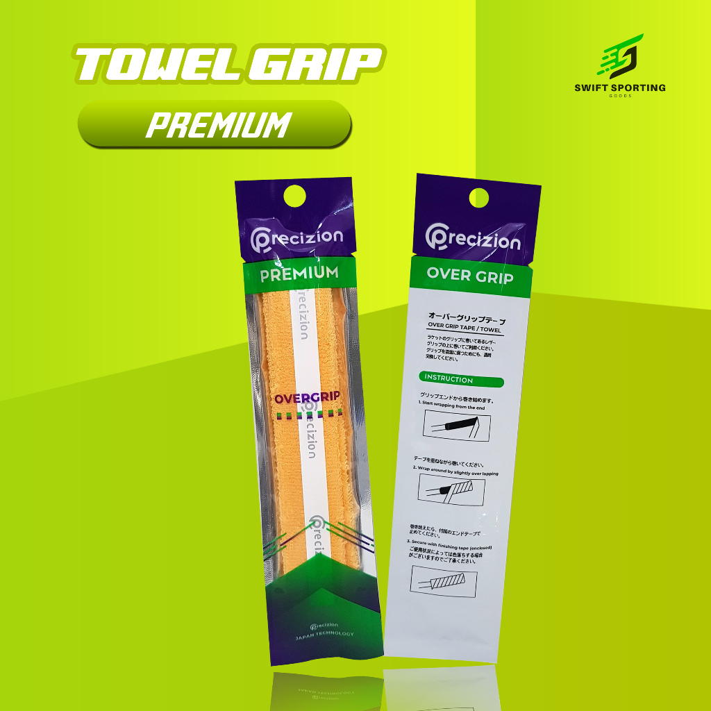 Precizion - TOWEL GRIP PREMIUM - Grip Raket Badminton Towel Grip Bulu Tangkis