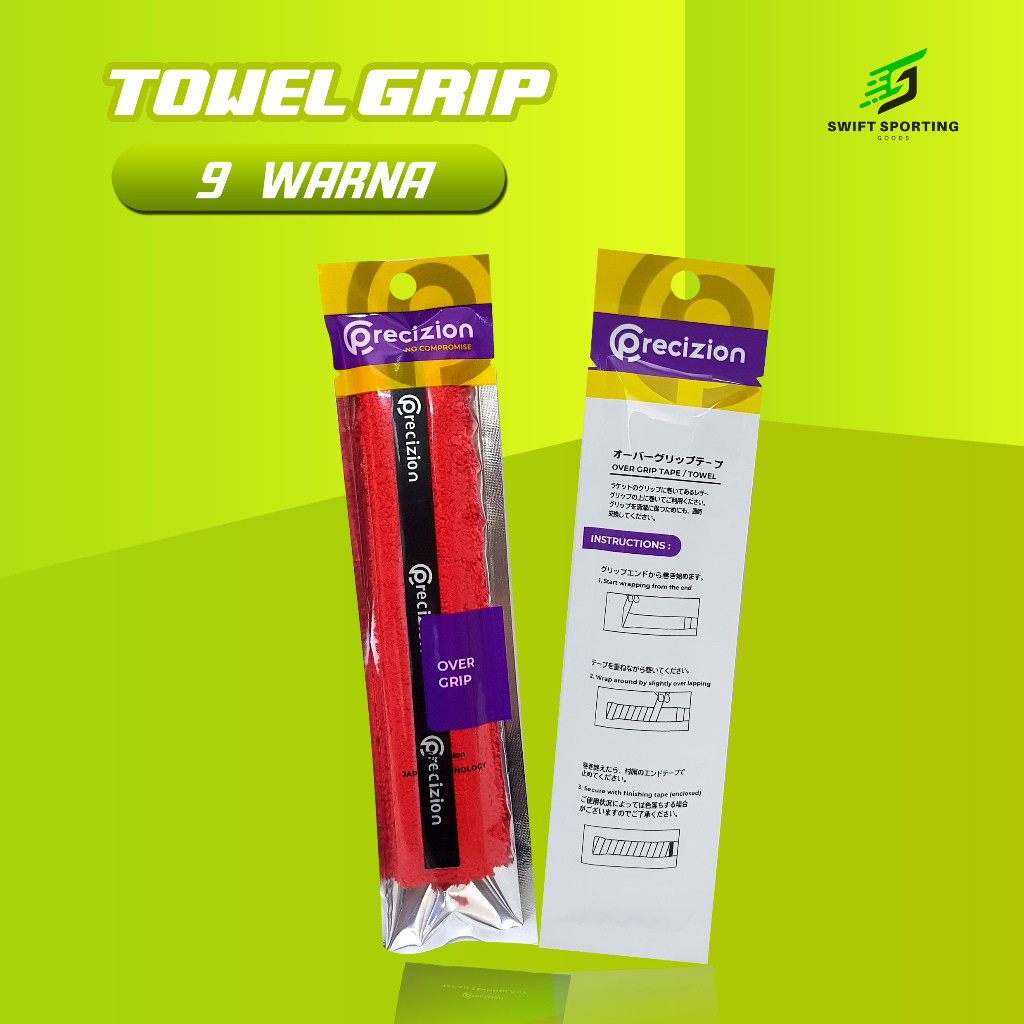 Precizion - TOWEL GRIP 50% - Grip Raket Badminton Towel Grip Bulu Tangkis