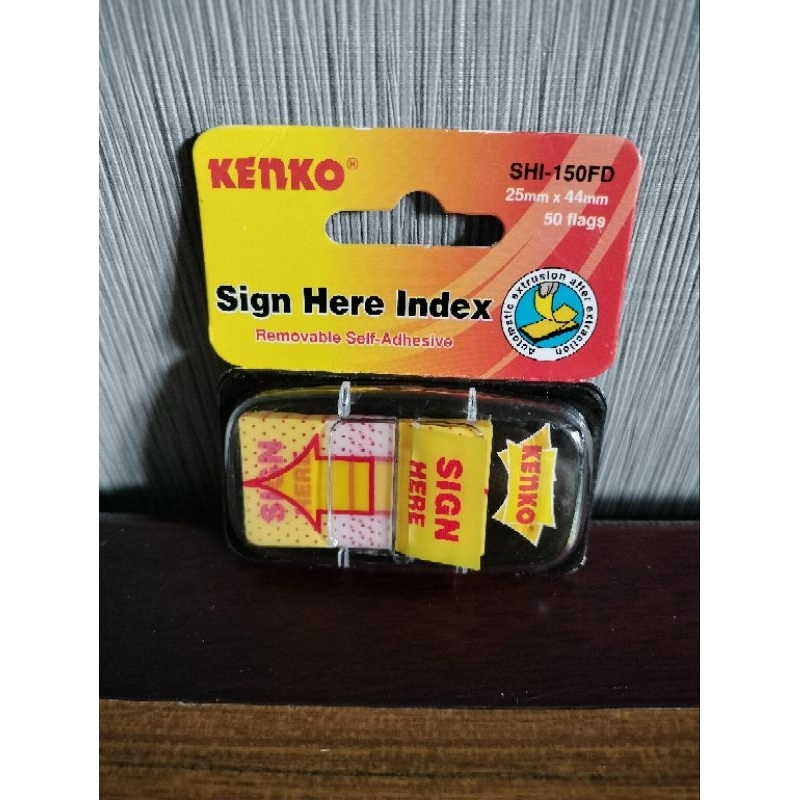 

Sticky Notes Sign Here Kenko Flag isi 50 lembar