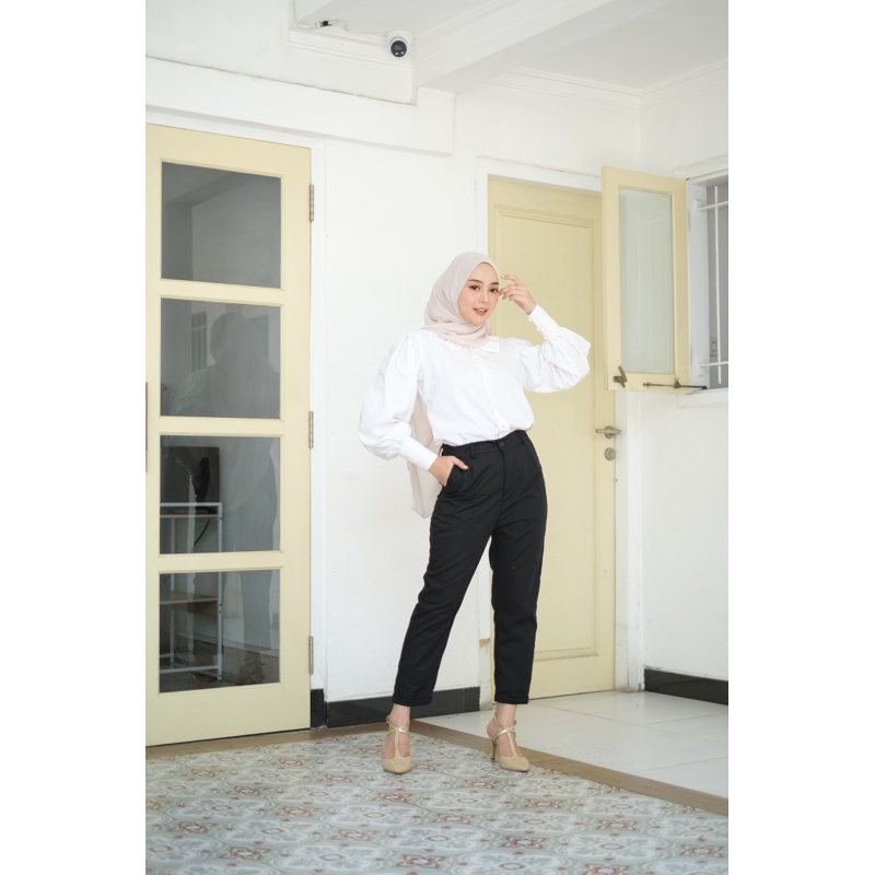 Turbyastore | Mikami Ankle Pants Part II | Celana panjang casual wanita model ankle pants pemakain d