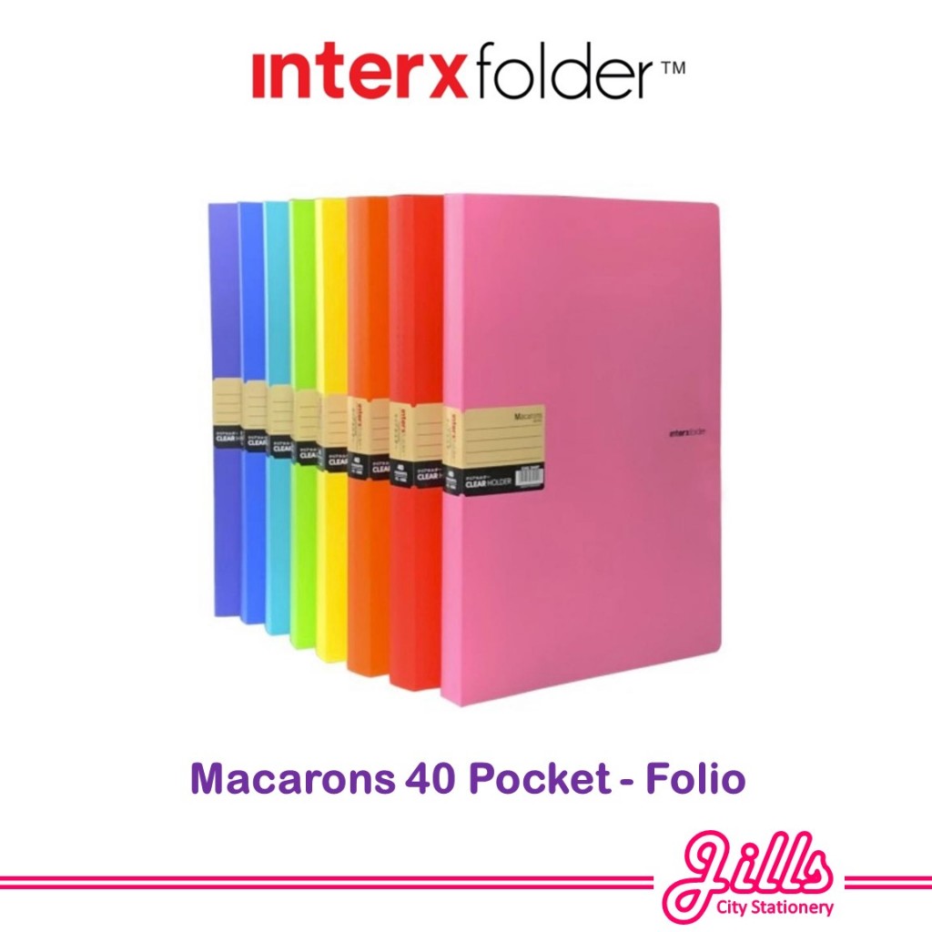 

Macarons Display Book / Clear Holder Folio 40 Pocket Interxfolder