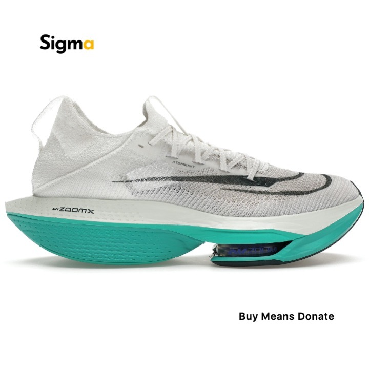 Sepatu Lari Nike Air Zoom Alphafly NEXT% 2 White Clear Jade