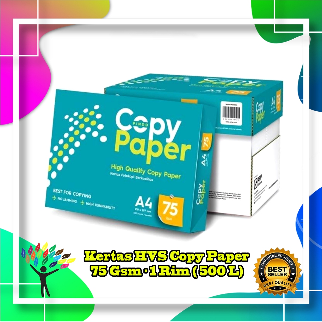 

Kertas HVS A4 Copy Paper 75 Gsm 1 Rim