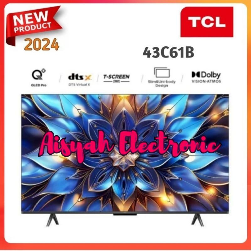 QLED GOOGLE TV TCL 43C61B 43 INCI UHD 4K