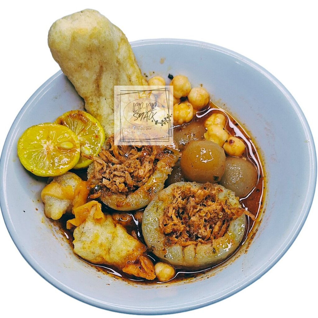 

Baso Aci Ayam Suwir Pedas Jumbo Instan Makanan Kuah