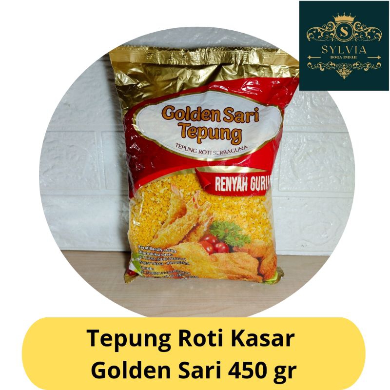

Tepung Roti Kasar Mix / Bread Crumbs Golden Sari 450 gr