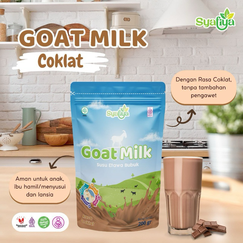 

Susu Kambing Etawa Syafiya 200gram Coklat