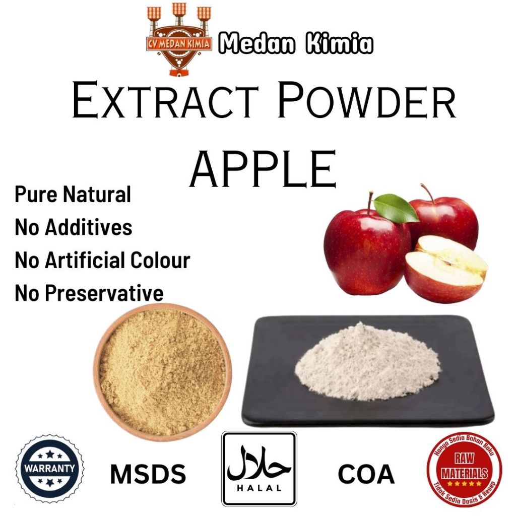 

Bubuk Ekstra Buah Apel 50gr Food Grade / Extract Powder Apple 50gr No Artificial Colour