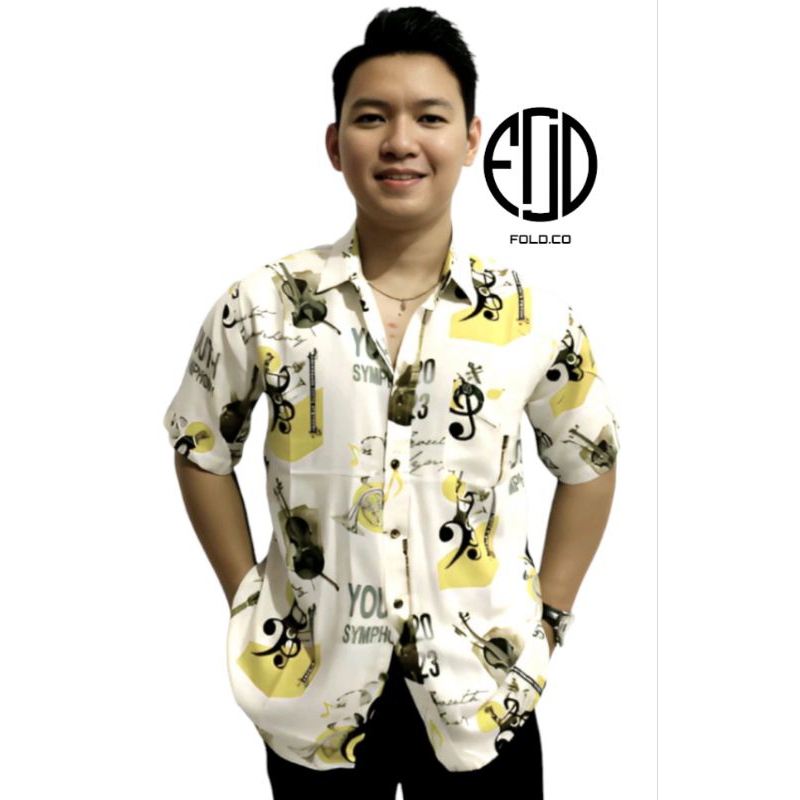 Kemeja Pria Kasual Lengan Pendek Motif Abstrak Hawai Kemeja Distro Kekinian Bahan Rayon.