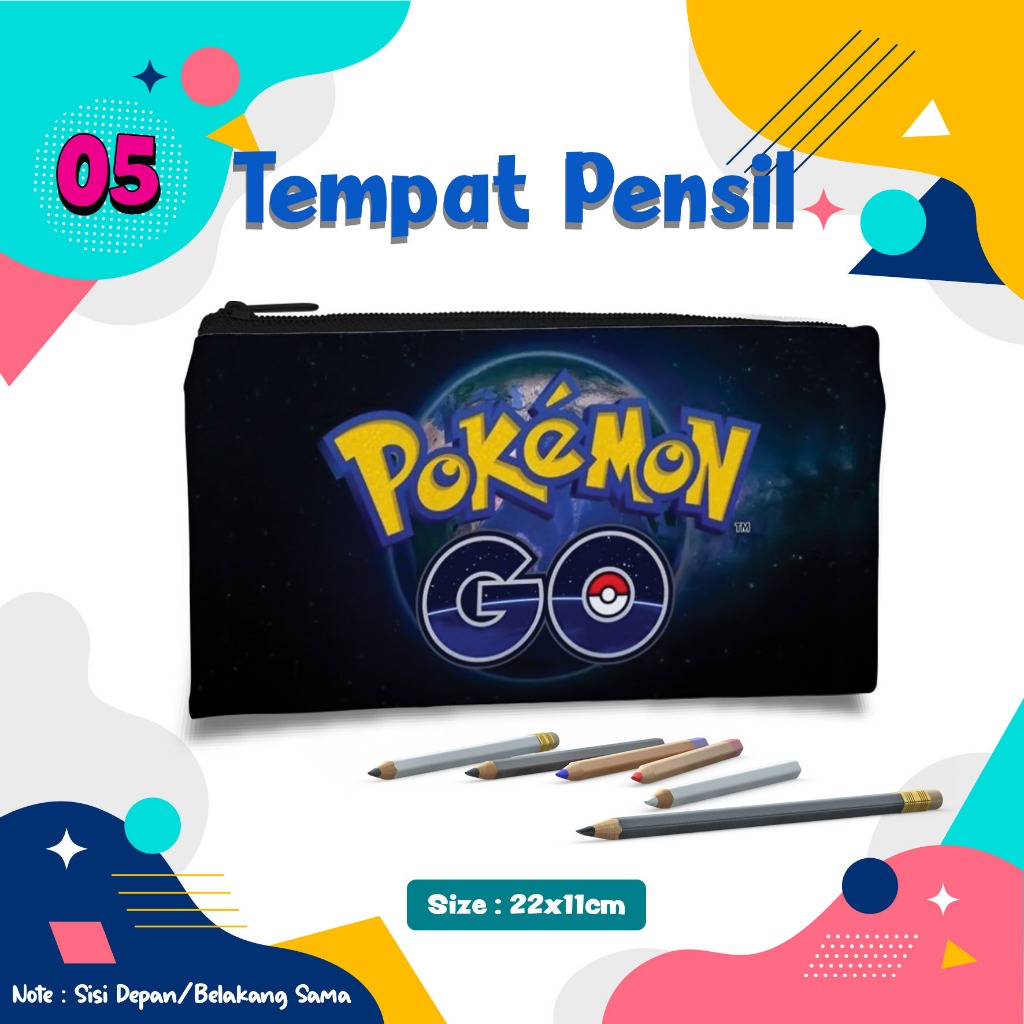 

Pencil Case Pokemon tempat Pensil Kotak dompet pouch wadah kostak