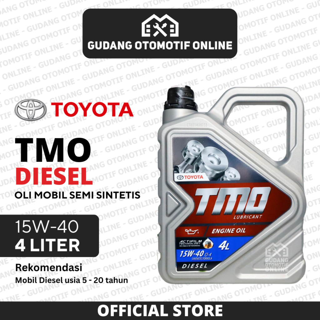 Oli TMO Toyota Diesel 15W-40 4L 4 Liter Original - Oli Mesin Mobil Sintetis