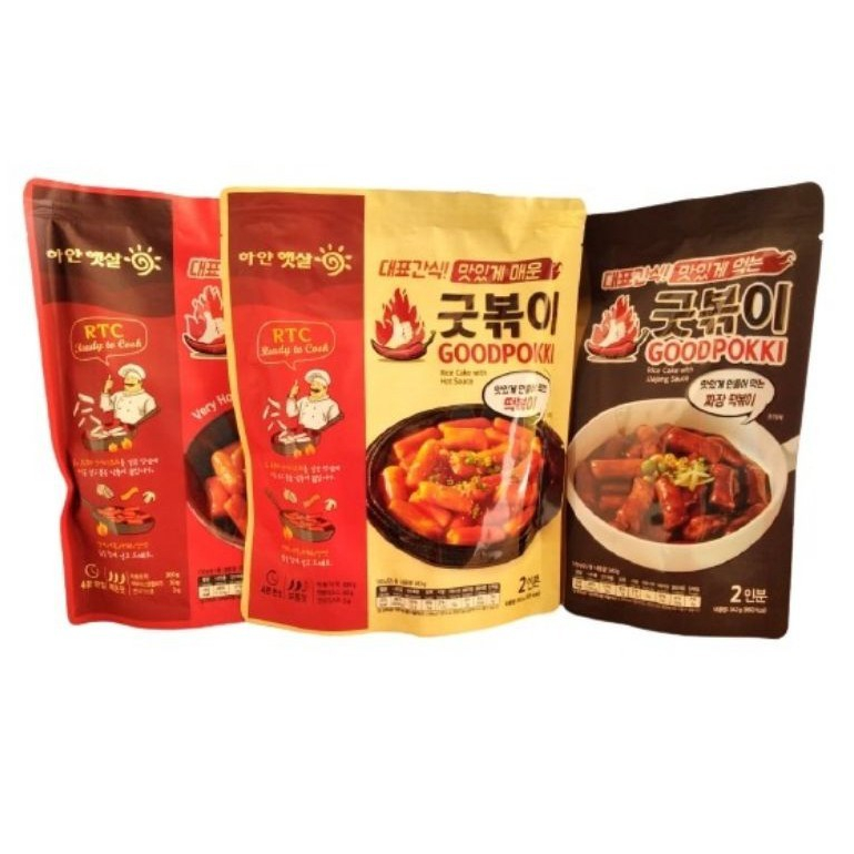 

Goodpokki Topokki Korean Rice Cake / Kue Beras 343 Gr
