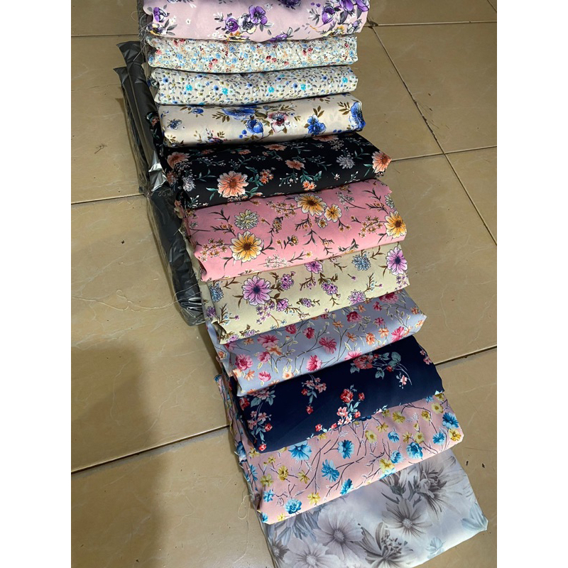 {PROMO TERLARIS } KAIN SANTEL MONALISA | TAMARA MOTIF Best Seller | Harga Per 0,5 meter | KAIN MOTIF